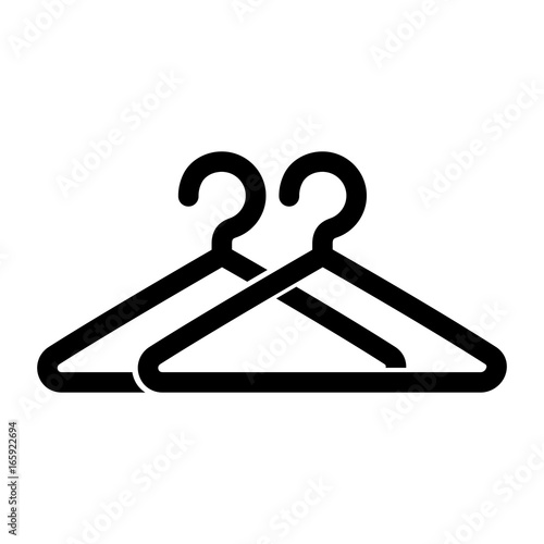 wire clothespin isolated icon