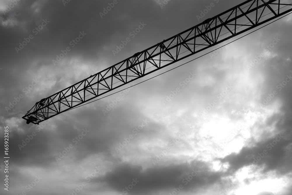 Kran vor Wolken Kran vor Wolken
