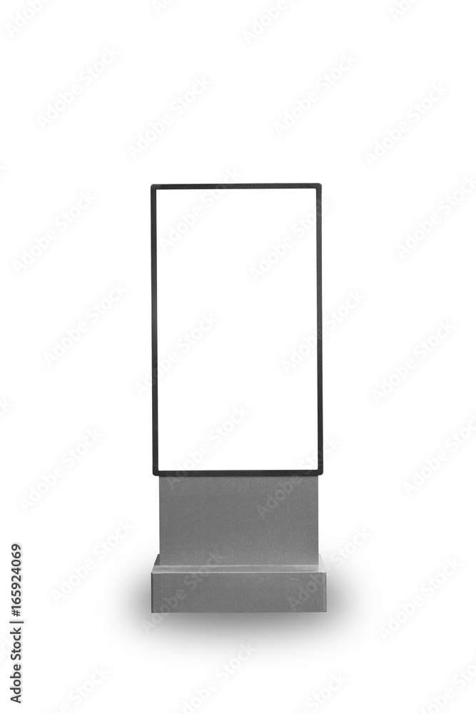 Blank sign isolated on white background with clipping path. for copy space Blank sign isolated on white background with clipping path. for copy space