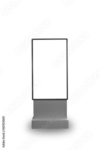 Wallpaper Mural Blank sign isolated on white background with clipping path. for copy space Torontodigital.ca