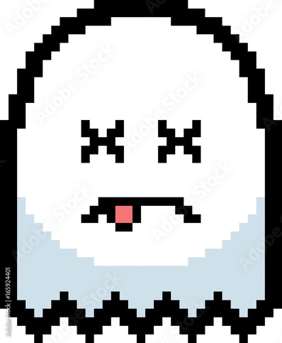 Dead 8-Bit Cartoon Ghost