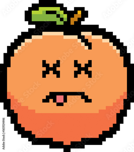 Dead 8-Bit Cartoon Peach