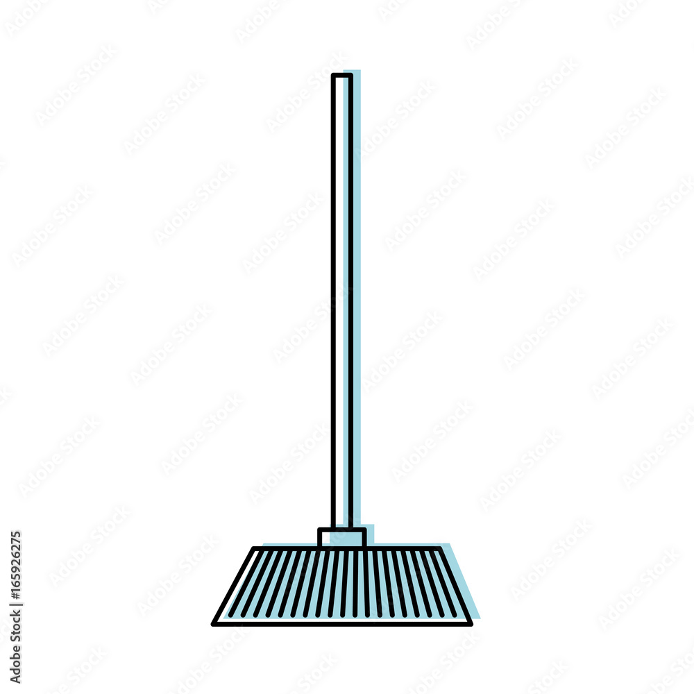 house broom isolated icon