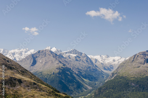 St. Moritz, Bernina, Piz Bernina, Val Bernina, Val Roseg, Muottas Muragl, Engadin, Oberengadin, Alpen, Wanderweg, Sommer, Graubünden, Schweiz