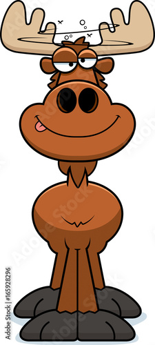 Drunk Cartoon Moose