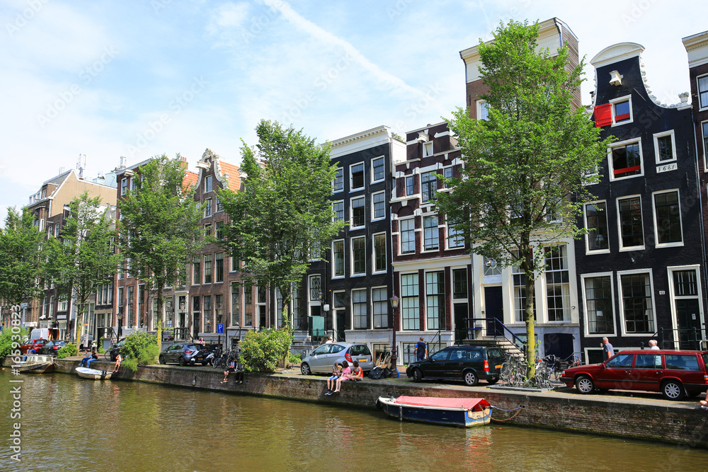 Historic Amsterdam in the Netherlands