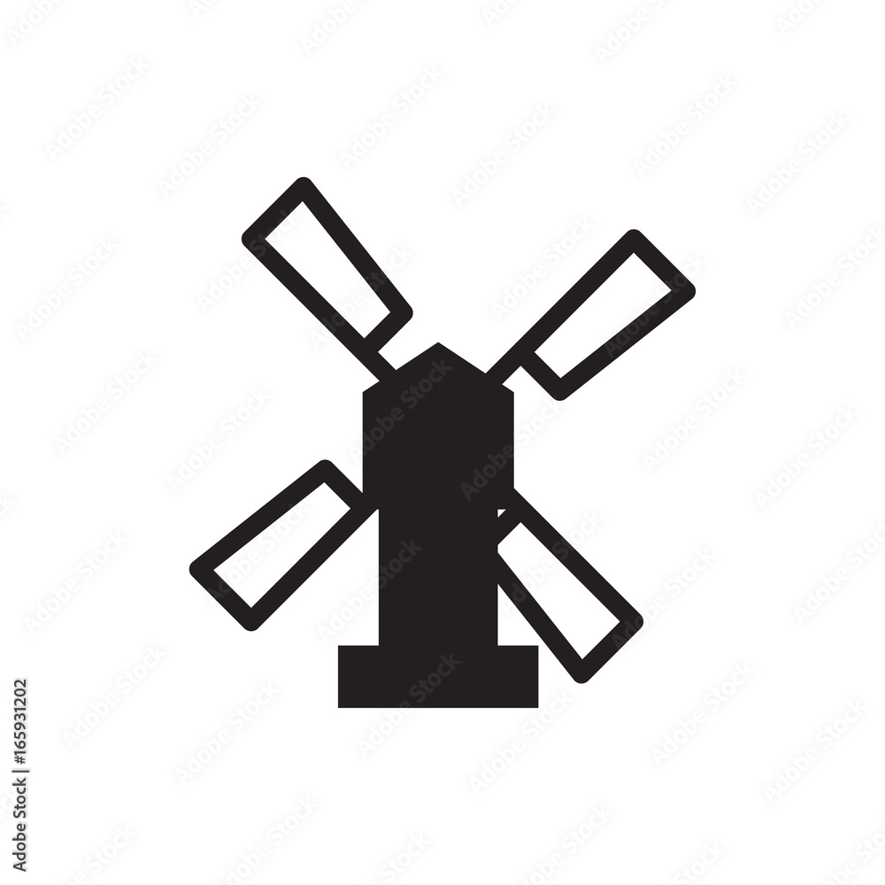Fototapeta premium windmill icon
