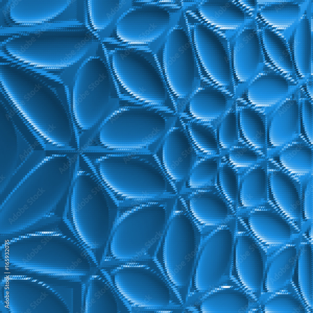 Fototapeta premium Abstract geometric blue background from triangle pattern.