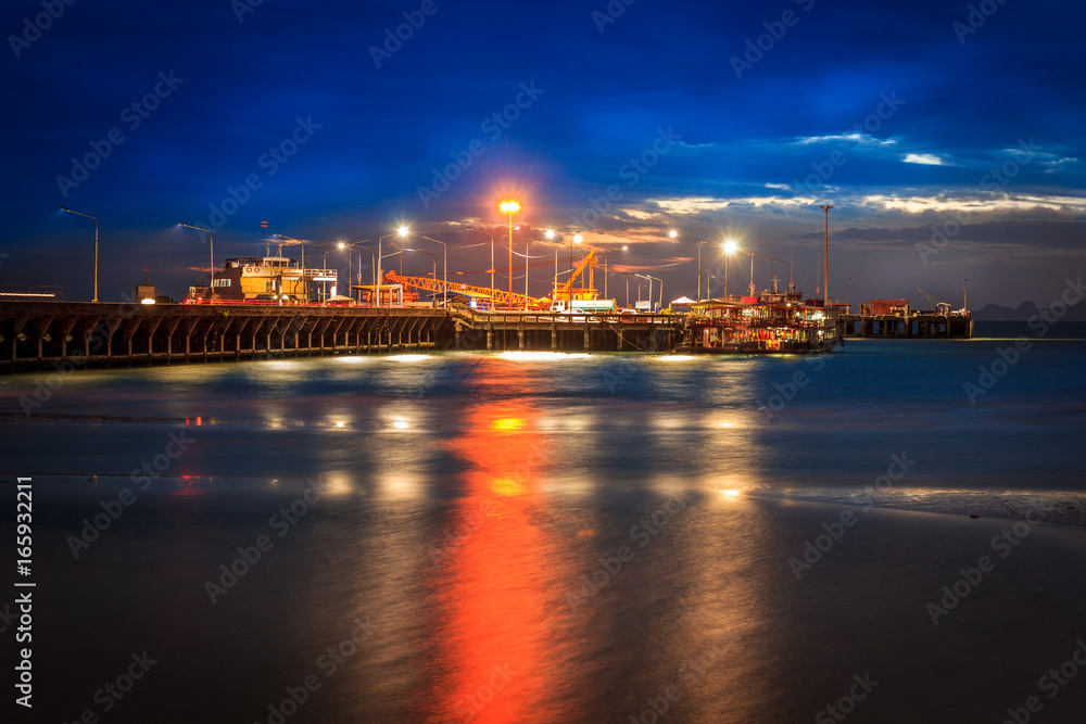 Ferry Pier on night 