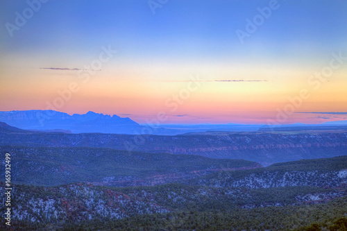 Sunset at Kolob Canyon, Zion National Park, Utah