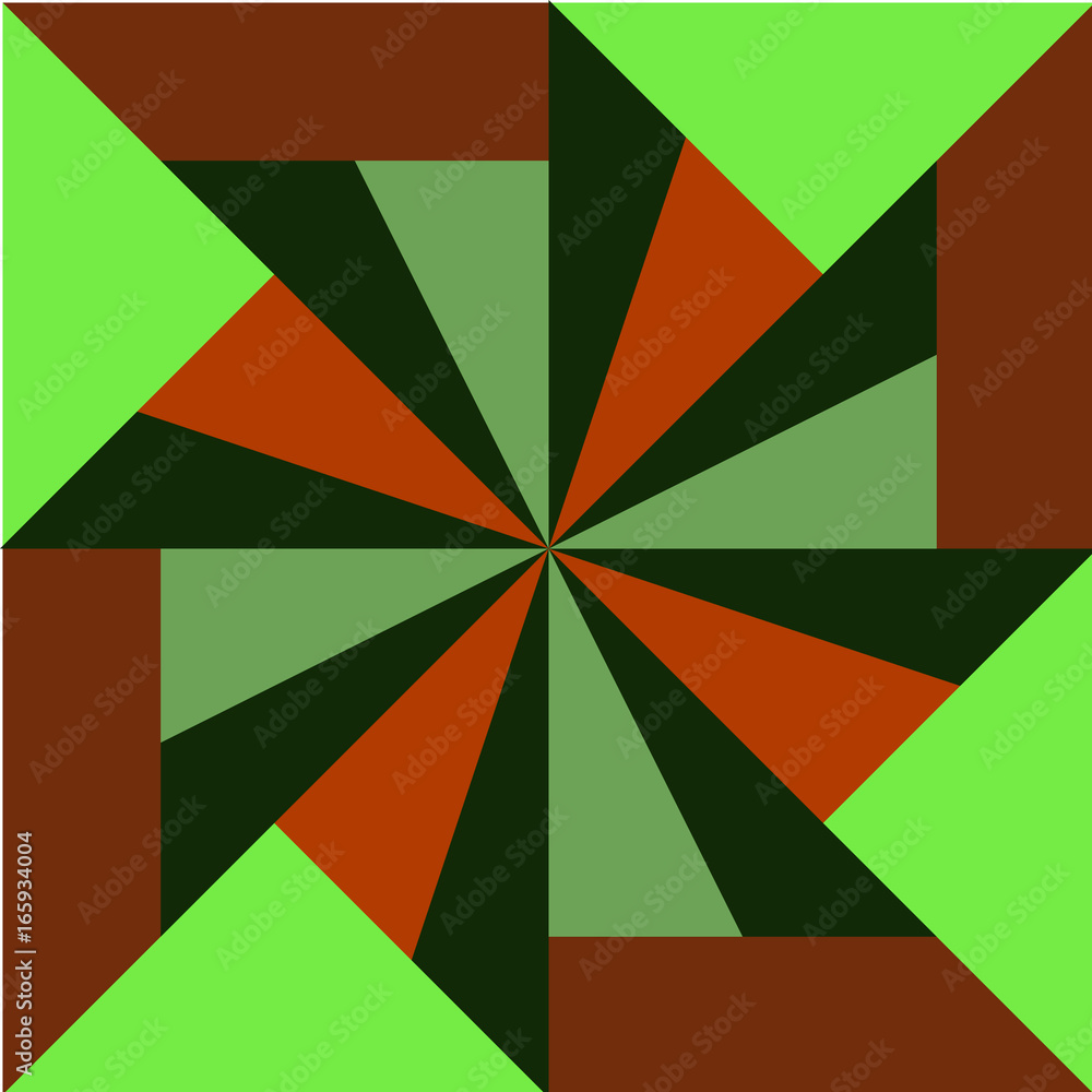 Obraz premium The image of an abstract pattern. Squares, triangles.