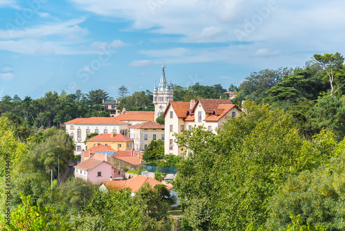 Sintra in Portugal, village in the forest and the town hall 