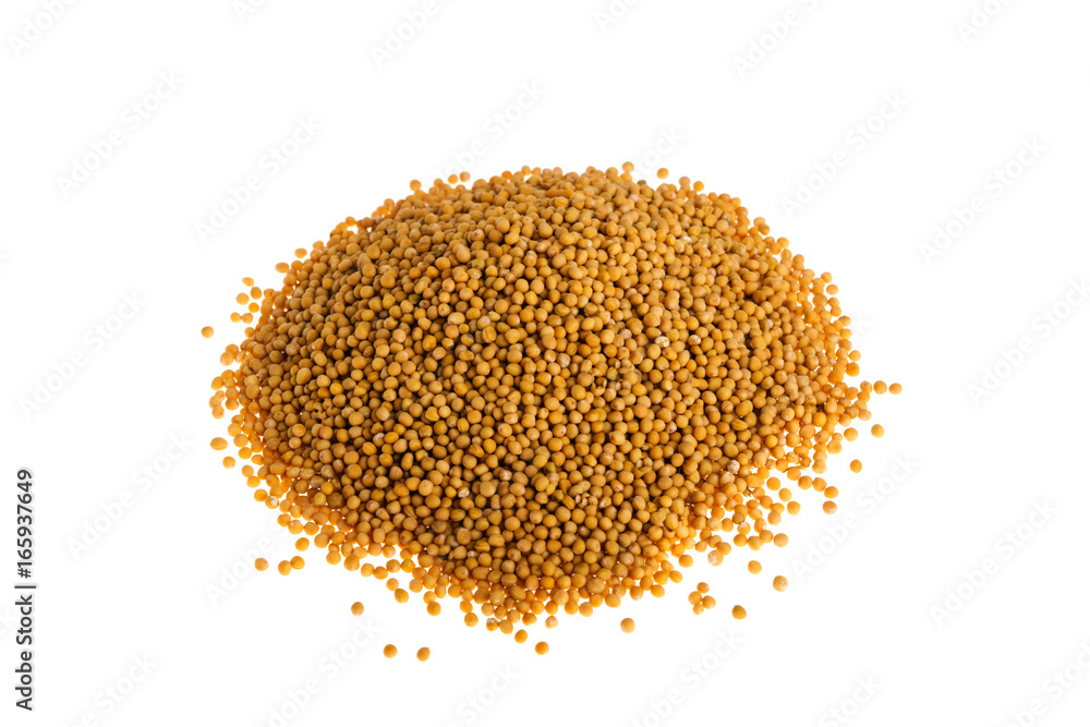 Mustard on white background Mustard on white background