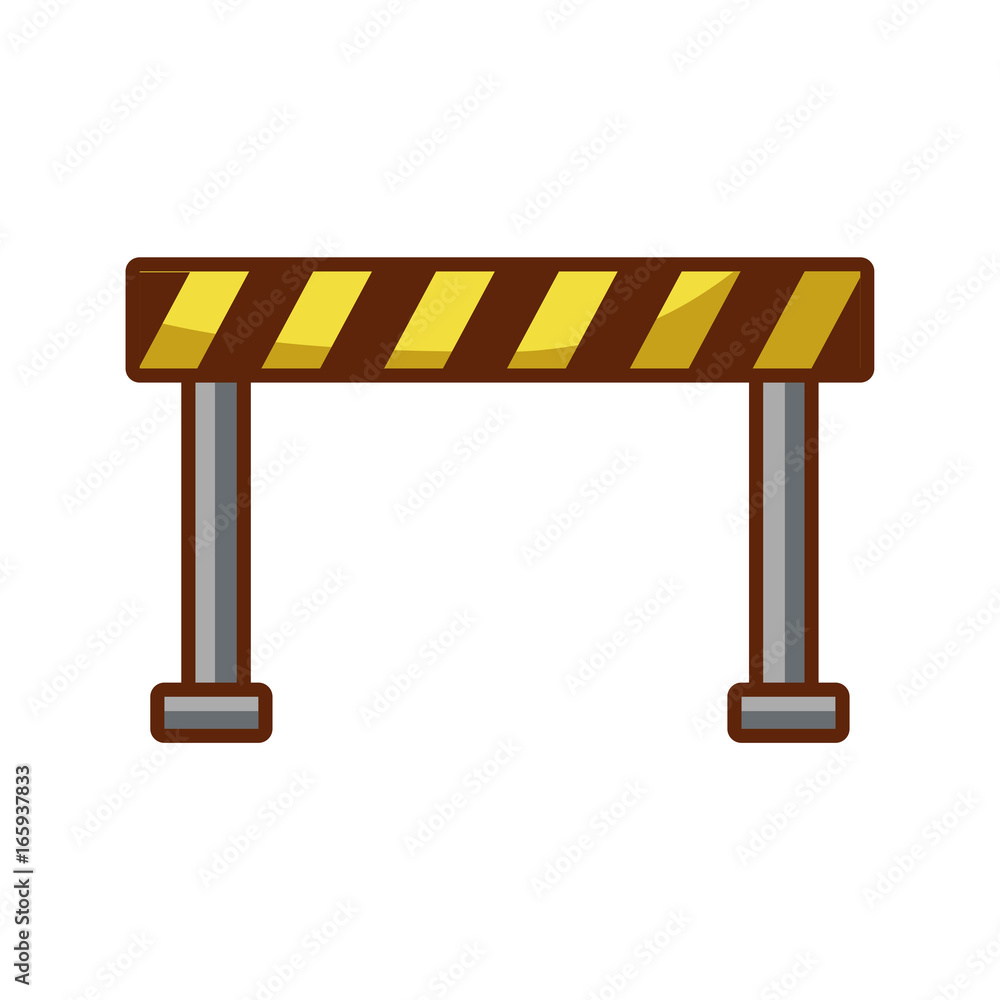 traffic fence isolated icon traffic fence isolated icon