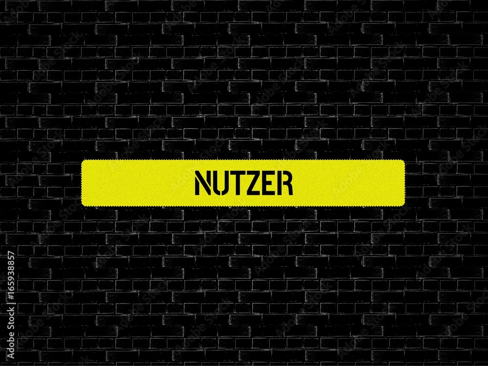 Fototapeta premium NUTZER - Bilder mit Wörtern aus dem Bereich Soziale Medien, Wort, Bild, Illustration