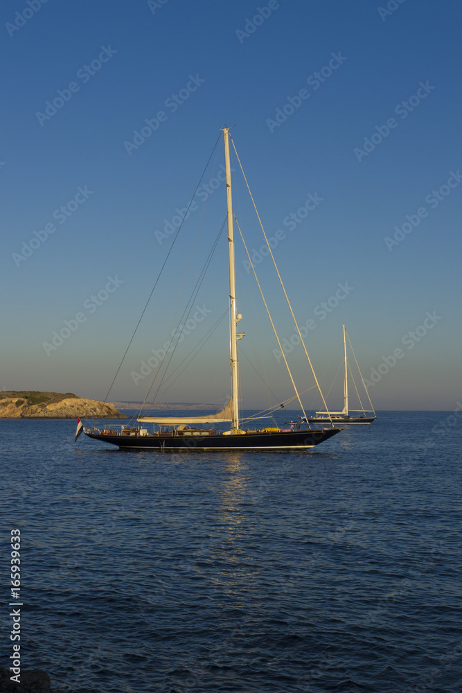 Yacht at Dusk