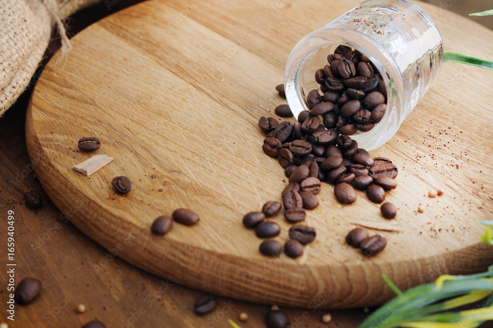 Close up coffee beans Close up coffee beans
