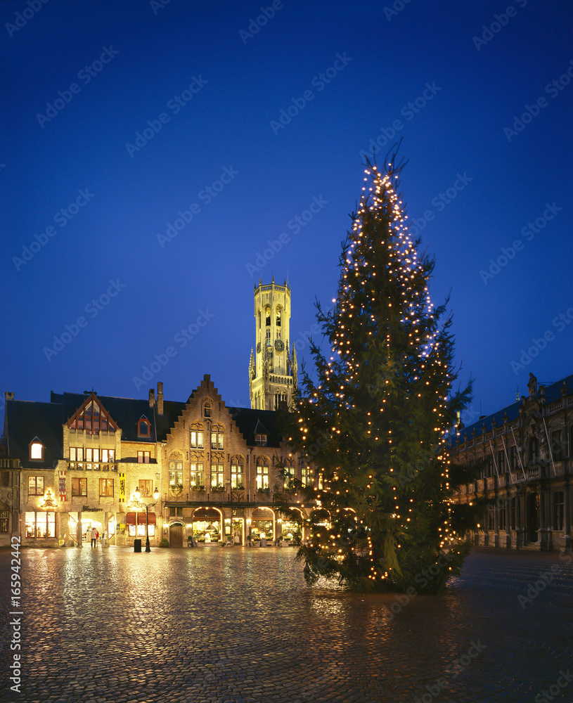 Fototapeta premium Christmas Bruges, Belgium