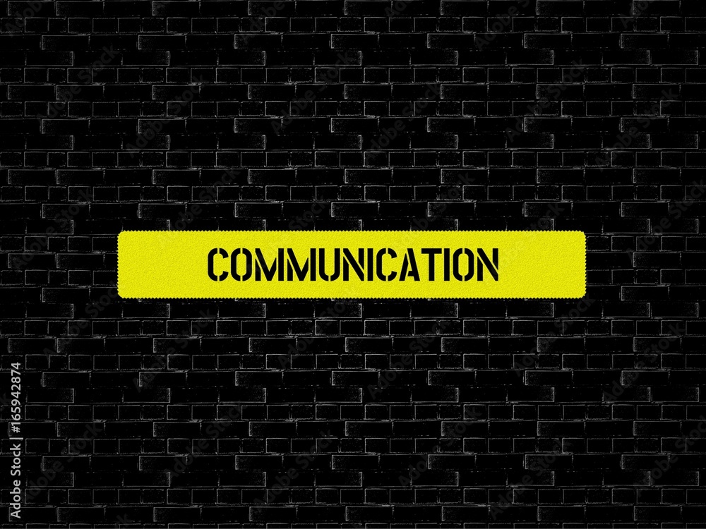 Fototapeta premium COMMUNICATION - image with words associated with the topic SOCIAL MEDIA, word, image, illustration