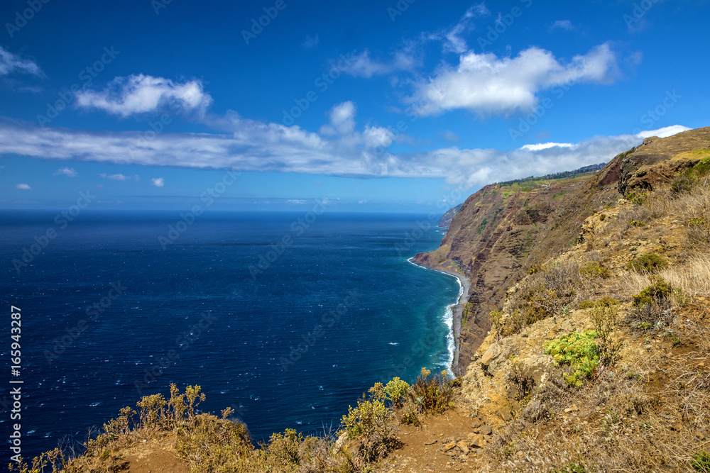 Sea side, ocean view, Madeira island, Portugal