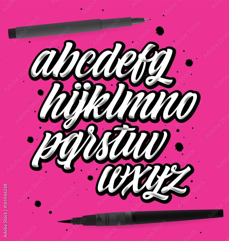 Script Font Styles Alphabet