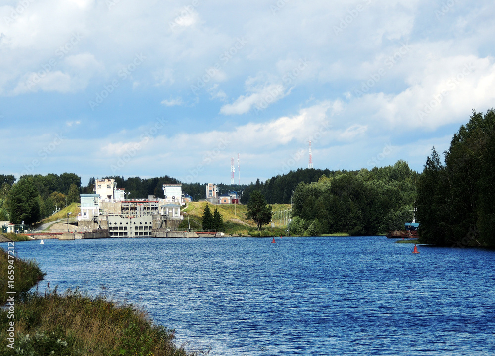 White Sea-Baltic Canal, Gateway number three. Povenets, Karelia