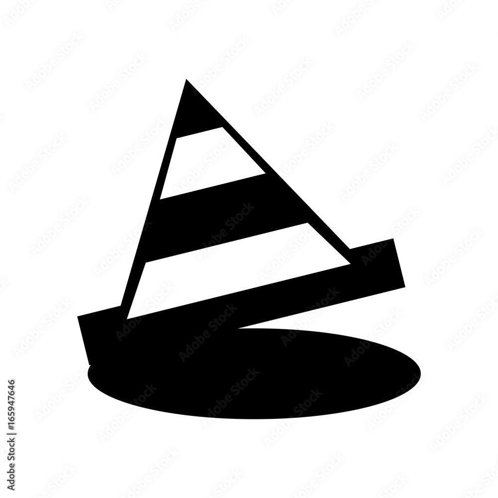 cone construction isolated icon cone construction isolated icon