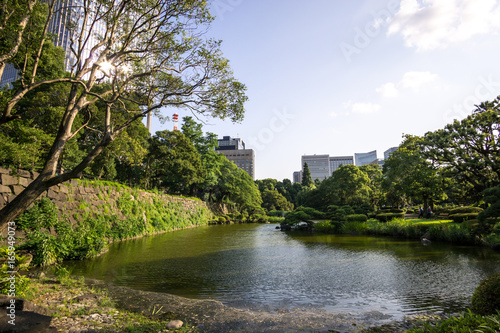 small lake in hibiya park
