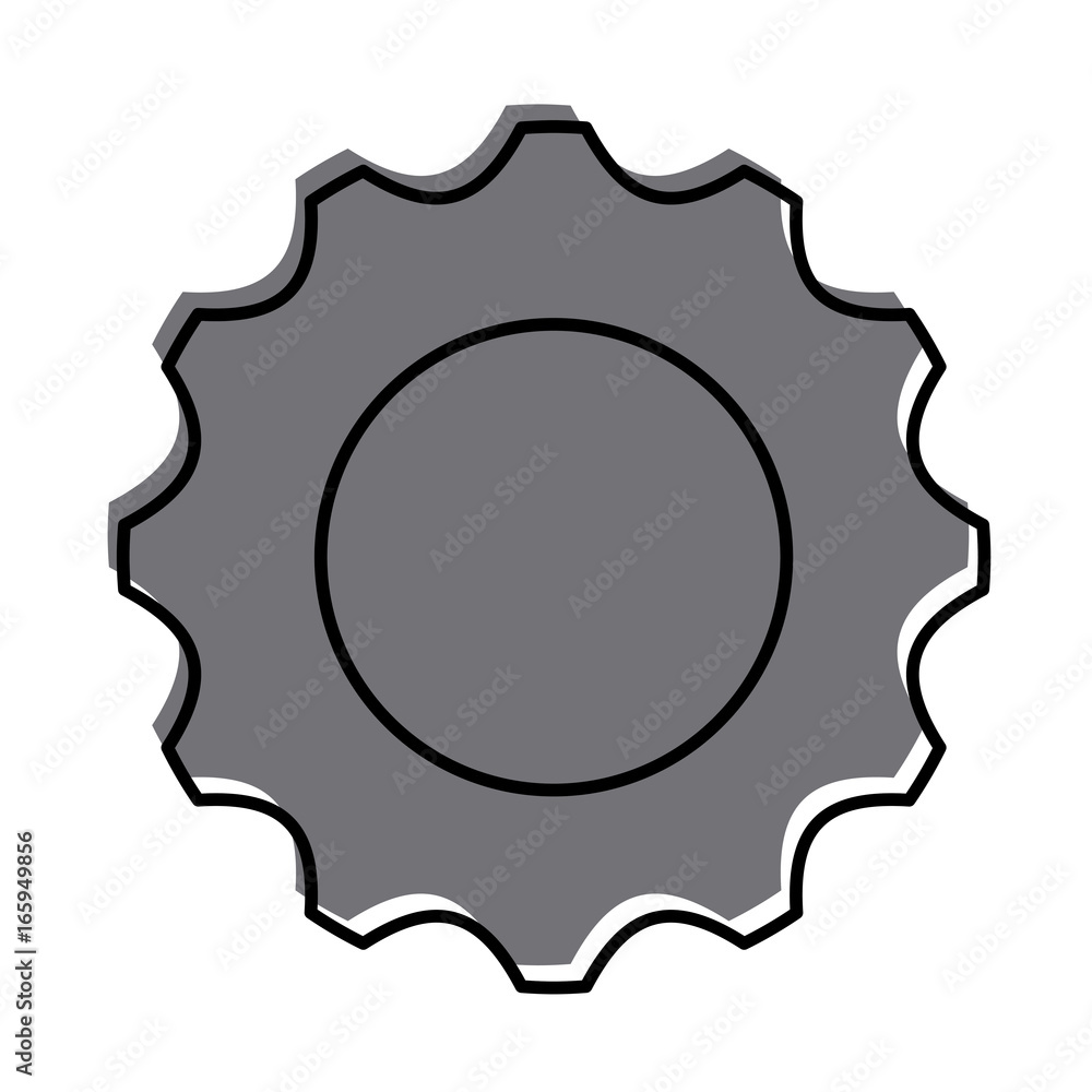 gears machine isolated icon