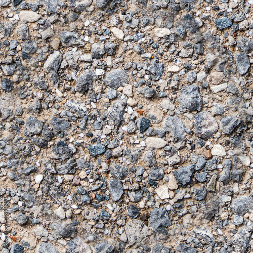 seamless beach crushed rocky texture with sand. background, pattern