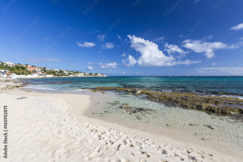 Beach in Saint Martin, Caribbean