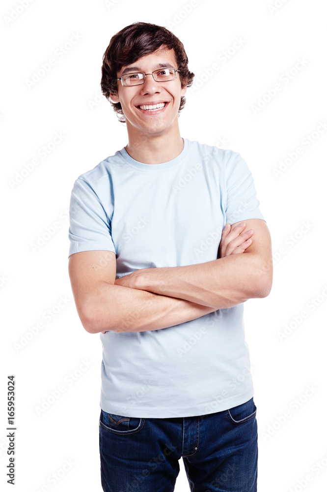 Smiling guy with crossed arms Smiling guy with crossed arms
