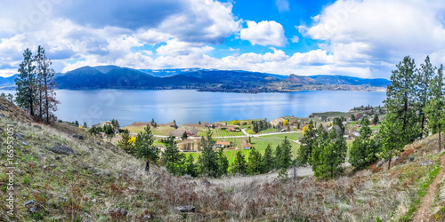 Okanagan lake panorama - Okanagan Valley, British Columbia, Canada photo