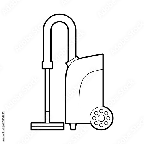 Vacuum cleaner isolated icon