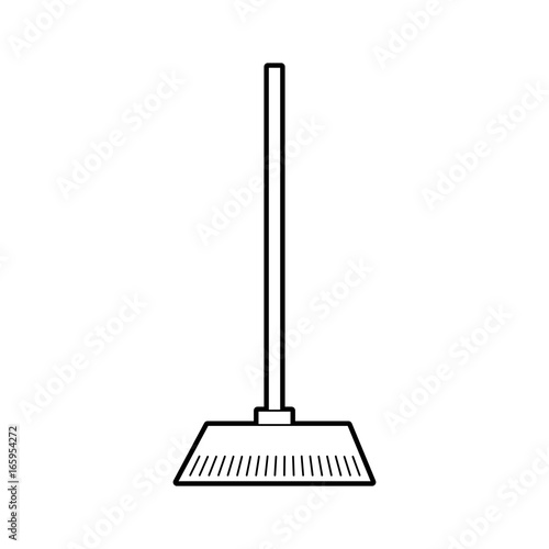 house broom isolated icon