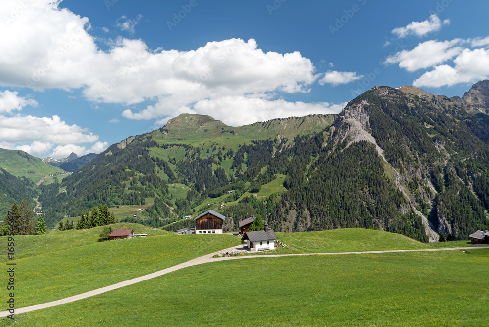 Großes Walsertal im Land Vorarlberg, Österreich