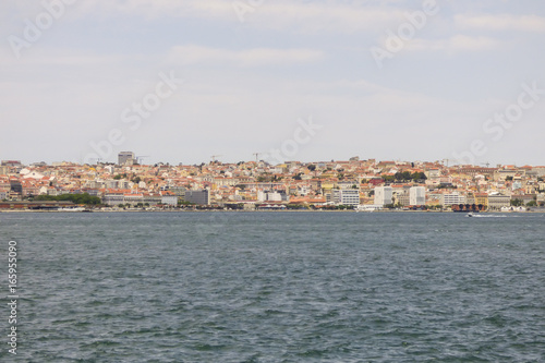 Lisbon's cityscape and the river Tagus viewed from Cacilhas, Almada