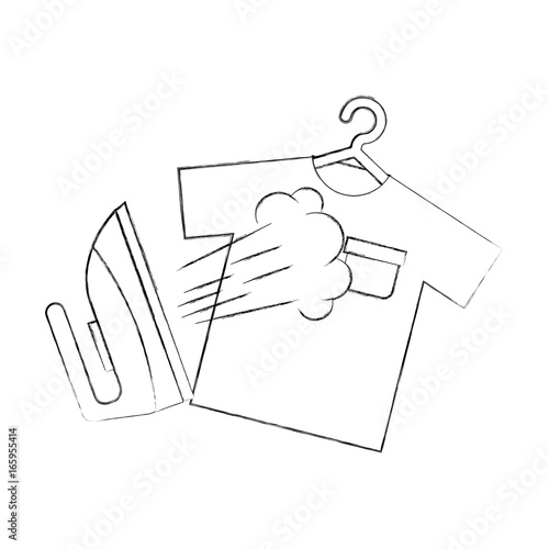 iron clothes with shirt