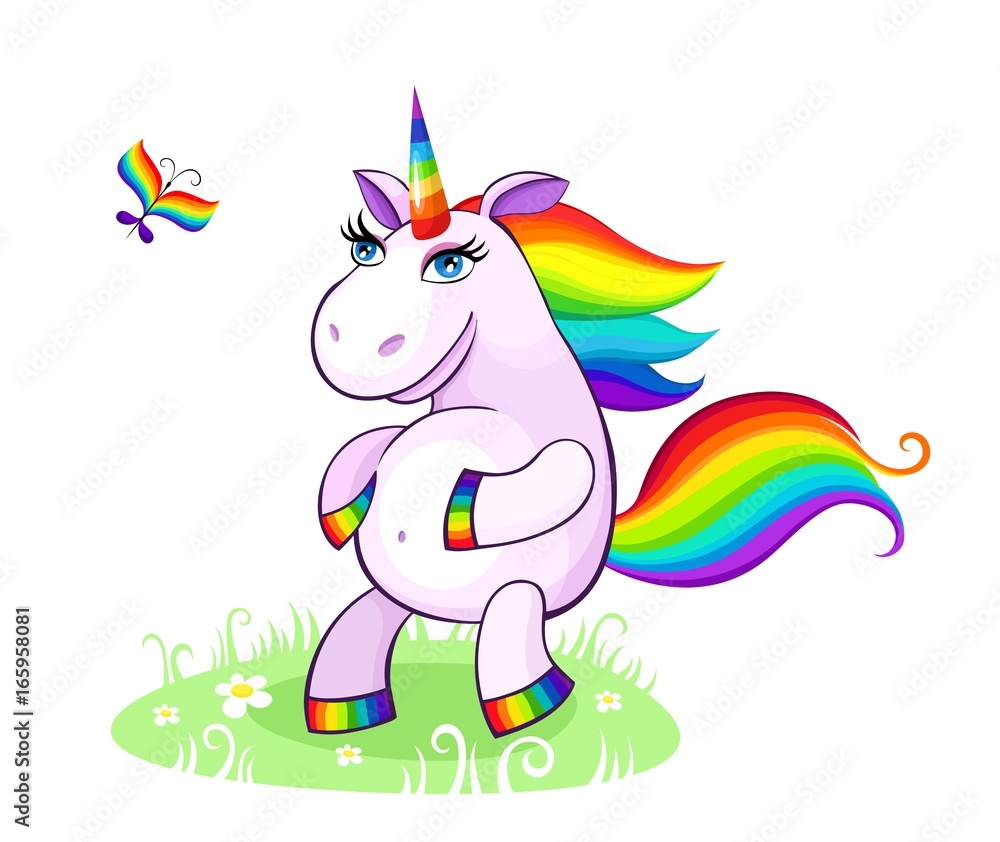 illustration with a unicorn