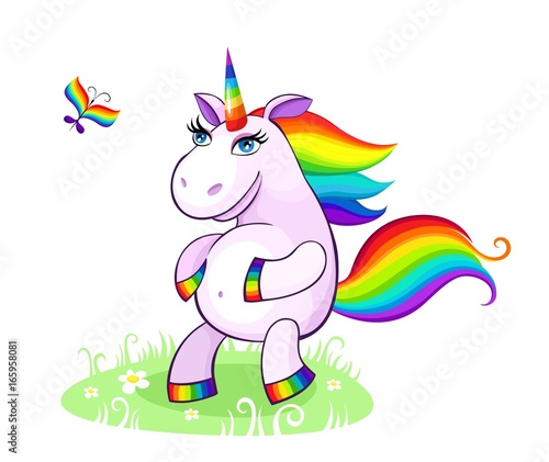 illustration with a unicorn