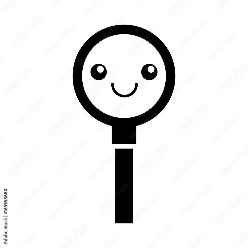 search magnifying glass kawaii character search magnifying glass kawaii character