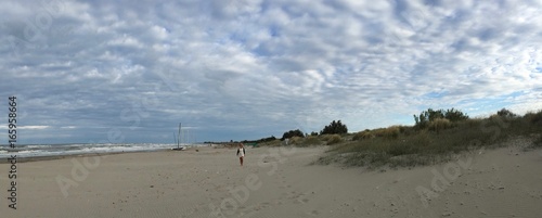Il mare e la spiaggia al Lido di Spina, Italia
