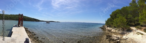 View at Kukljica bay on Ugljan island, right in front of Zadar