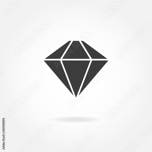 Diamond icon. Vector.