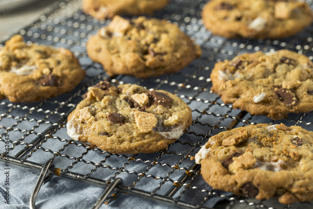 Homemade Gooey Smores Cookies Homemade Gooey Smores Cookies