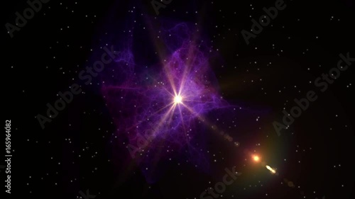 Wallpaper Mural Video Background 1427: Flying through star fields in deep space (Loop). Torontodigital.ca