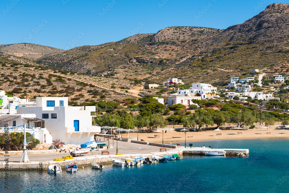 Sikinos, small and secluded island in southern Cyclades. Greece.