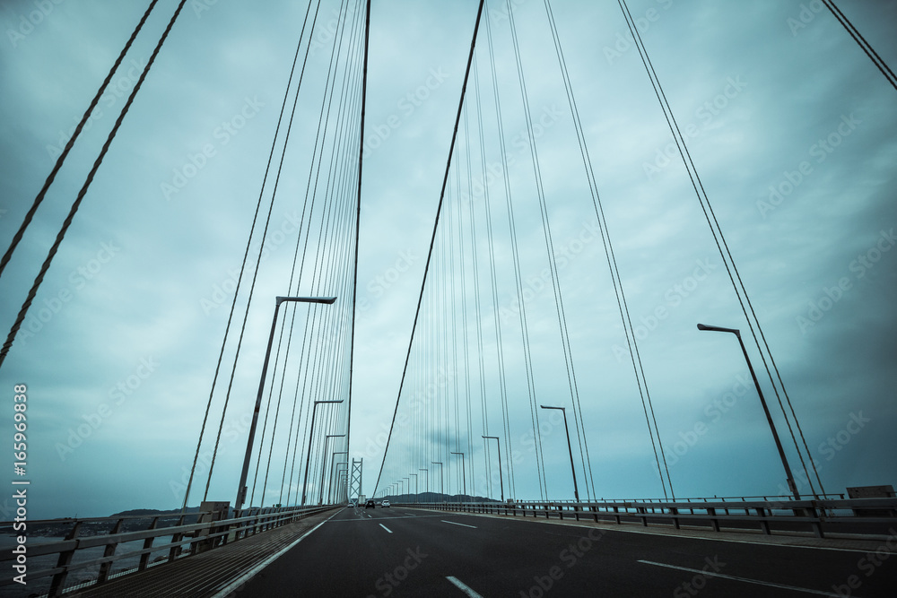 Naklejka premium 明石海峡大橋