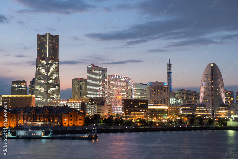 Fototapeta premium 横浜港 夜景