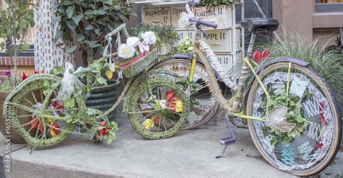 Two Beautifully Decorated Bikes